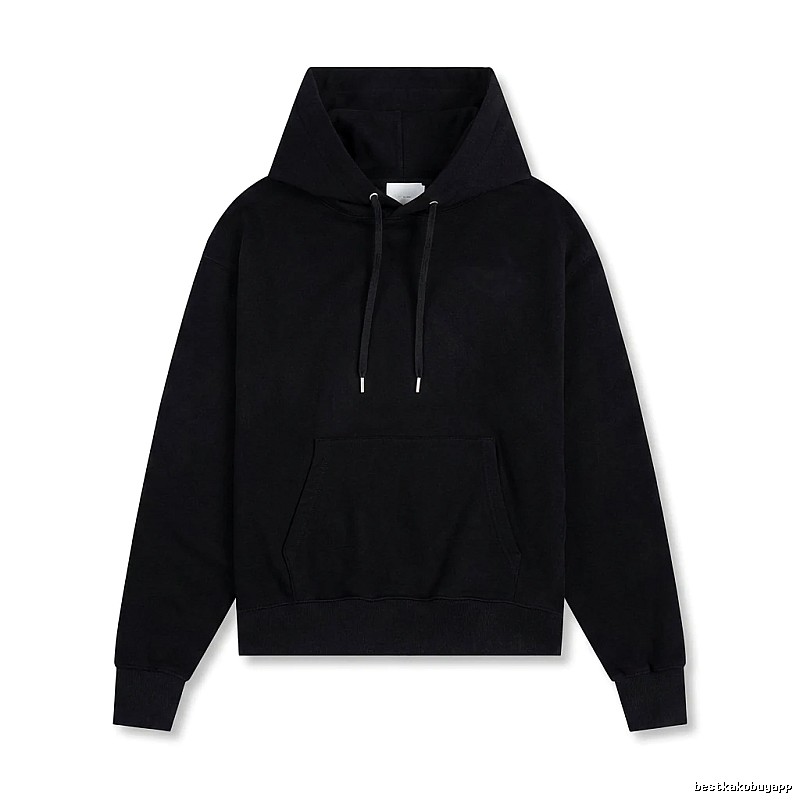 AMI Basic Style Simple Black Hoodie