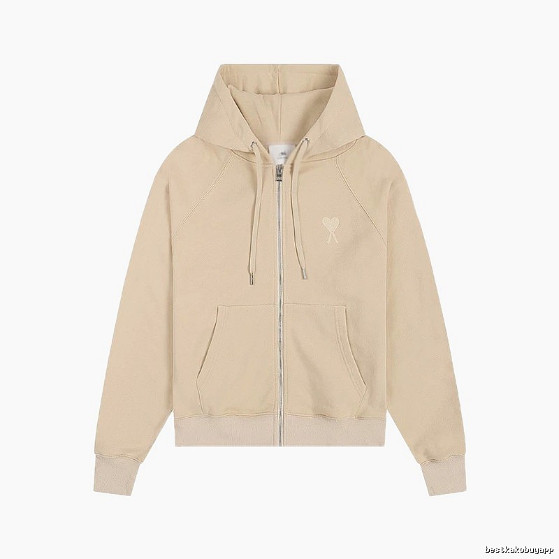 AMI minimalist style beige sweatshirt