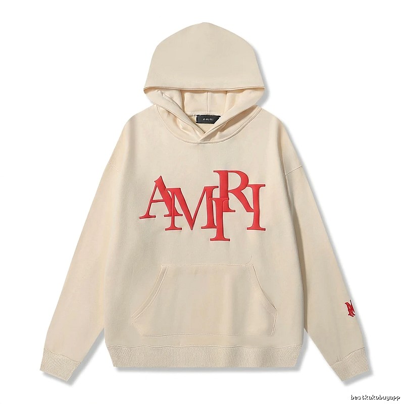 AMIRI Letter Style Beige Sweatshirt