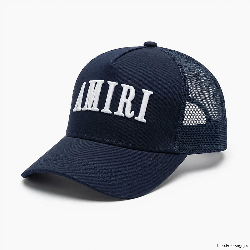 AMIRI Simple Style Dark Blue Hat
