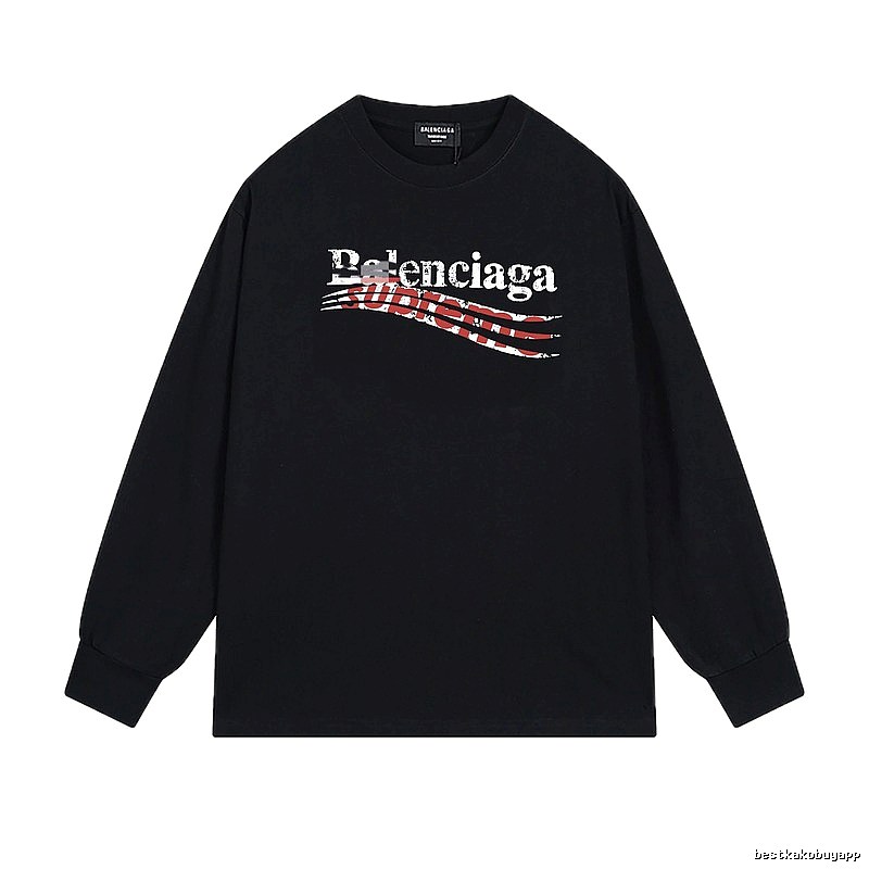 Balenciaga graffiti-style black T-shirt