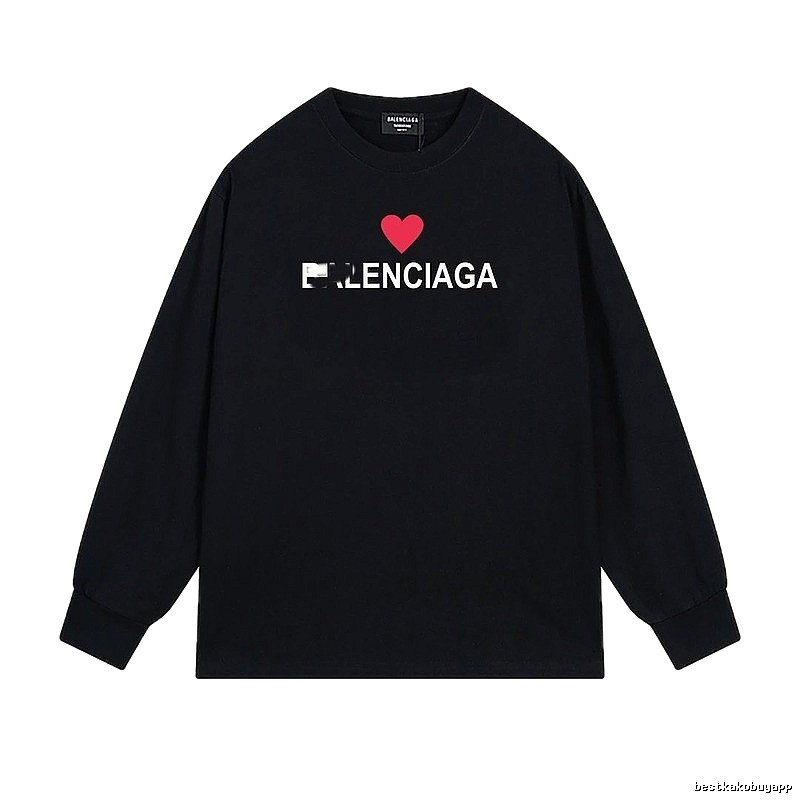 Balenciaga Love Simple Black T-shirt