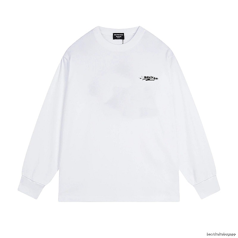 Balenciaga minimalist style white T-shirt