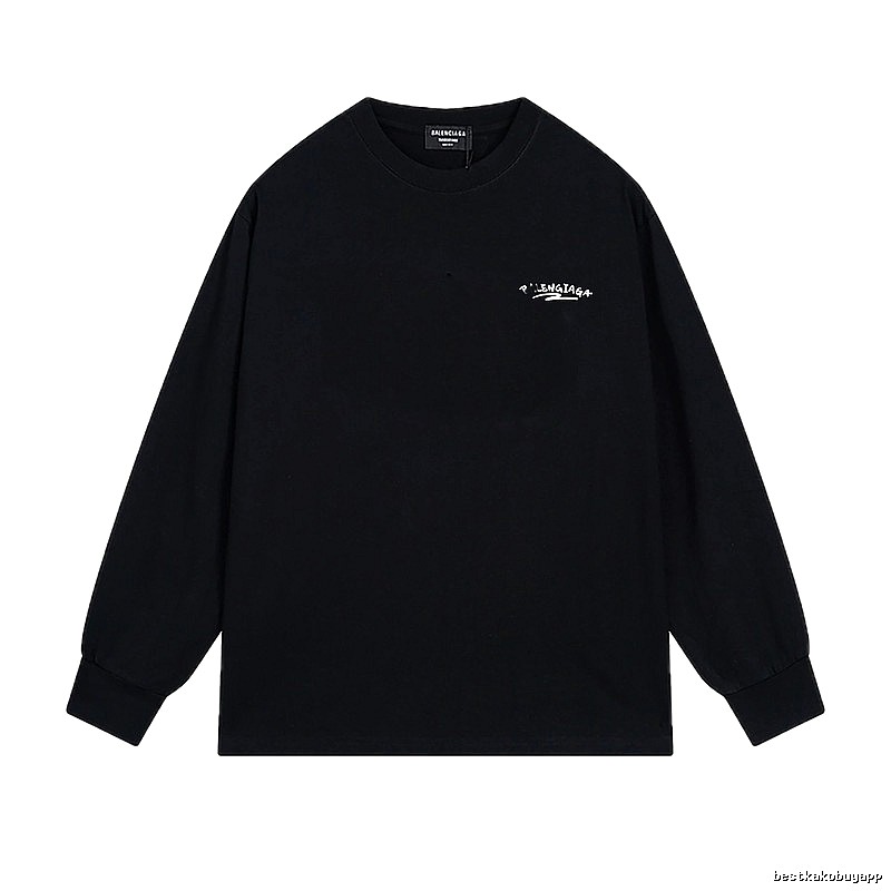 Balenciaga simple style black long-sleeved shirt
