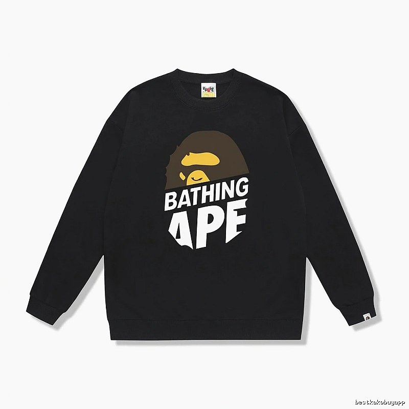 Bape Ape Head Trendy Cool Black Sweatshirt