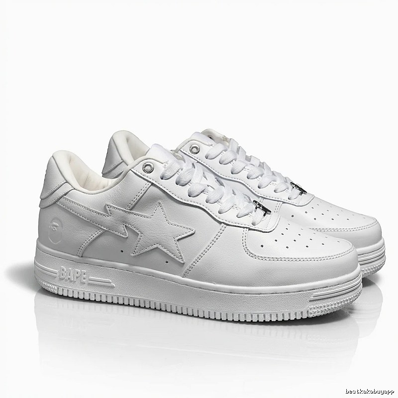 Bape Star Minimalist White Shoes