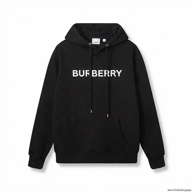 Burberry pixel-style black sweatshirt