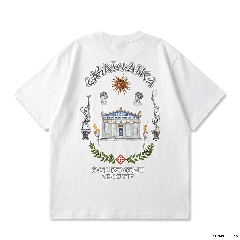Casablanca Greek-style white T-shirt