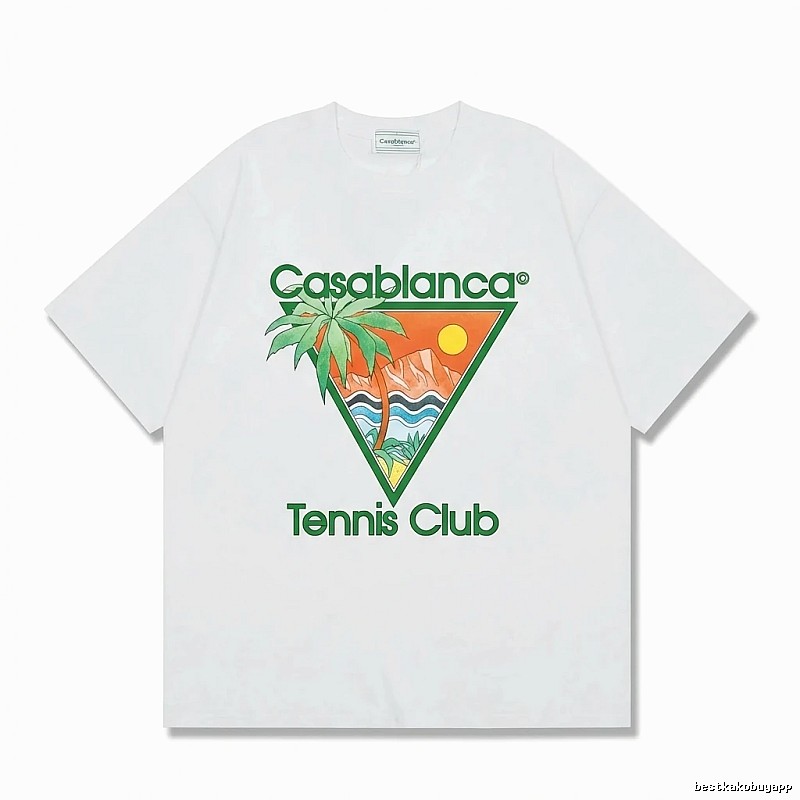 Casablanca Printed Casual White T-shirt
