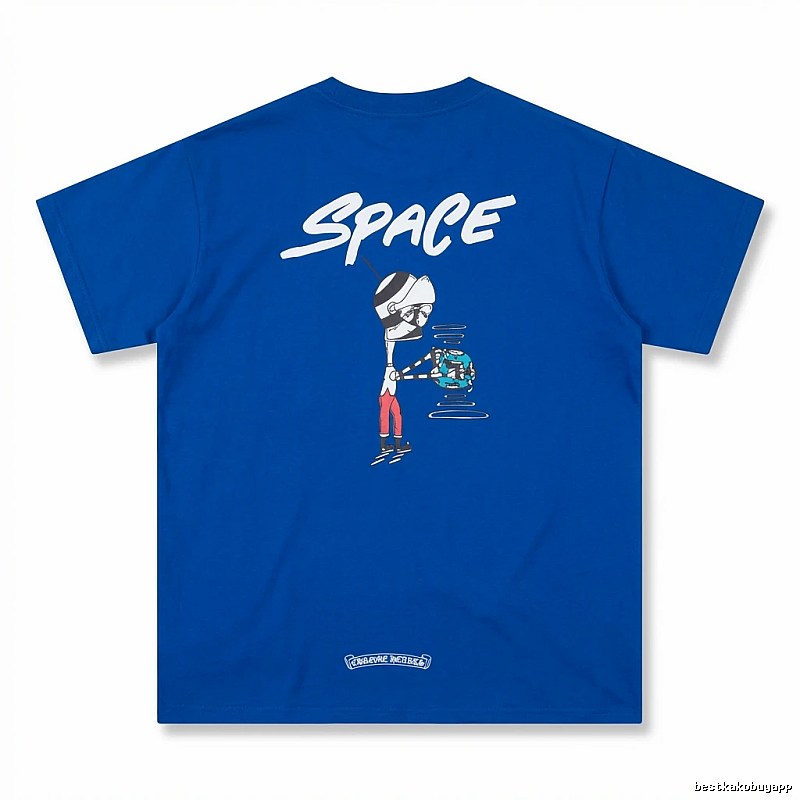 Chrome Hearts Space Style Blue T-shirt