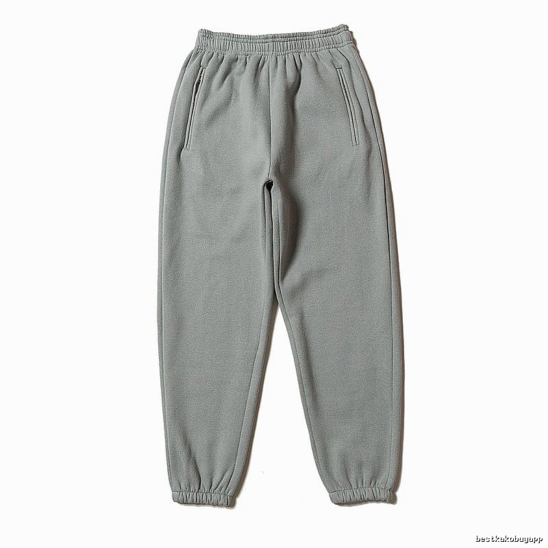 Classic Gray sweatpants Plain Gray Cuffed for Daily Styling