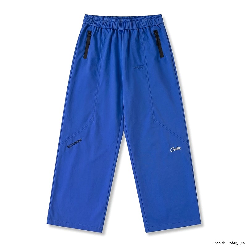 Corteiz casual style blue long trousers