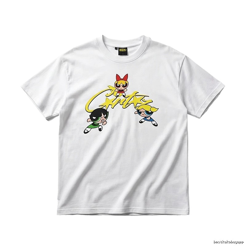Corteiz Powerpuff Girls Cartoon White T-shirt