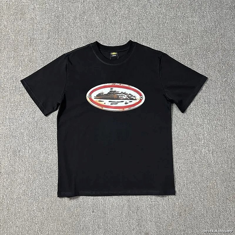 Corteiz Premium Style Logo T-shirt Black Corteiz for Resort Outfits