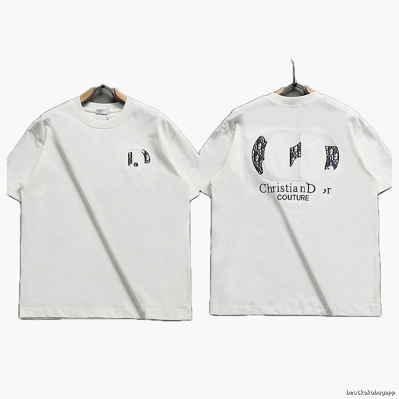 Dior Couture Monogram-style White Short-sleeve T-shirt