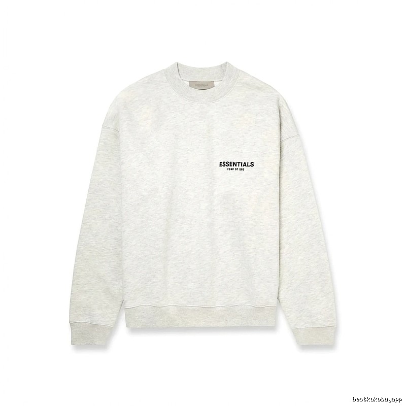 ESSENTIALS minimalist light gray sweatshirt