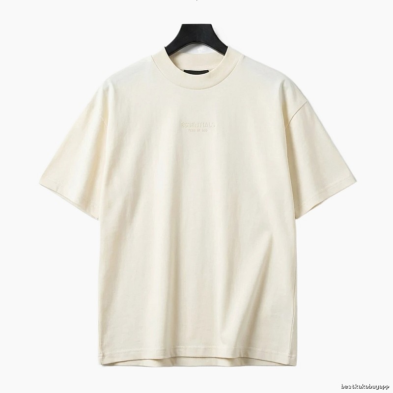 ESSENTIALS minimalist style off-white T-shirt