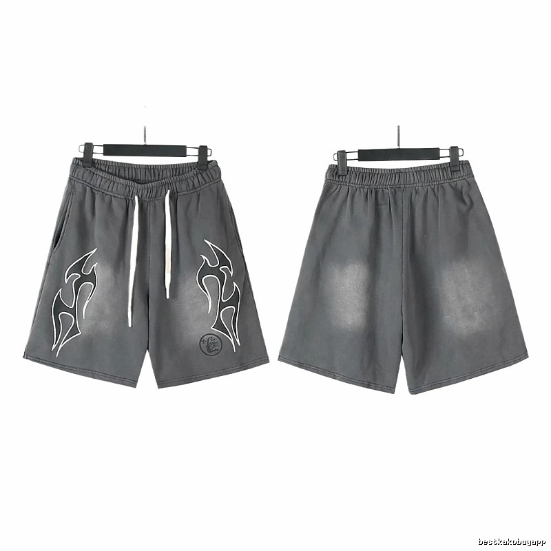 Hellstar Flame Wind Grey Shorts