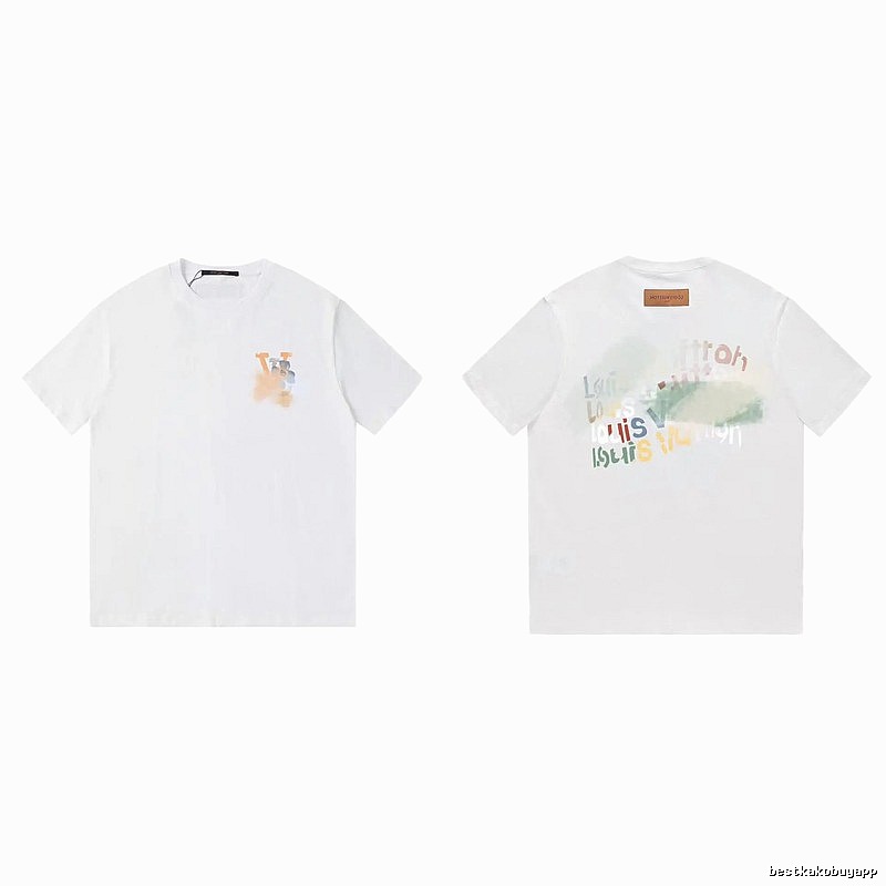 Louis Vuitton Letter Print Trendy Style White T-Shirt