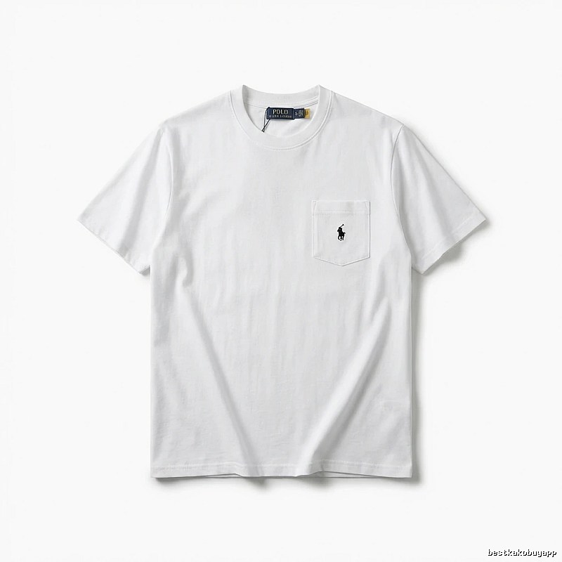 Ralph Lauren's classic and simple style white T-shirt