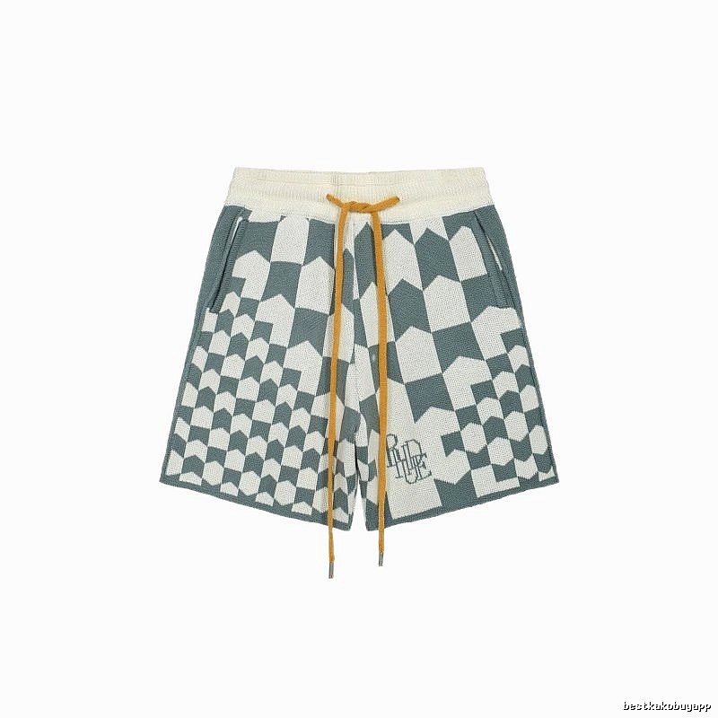 RHUDE Checkered Casual Shorts
