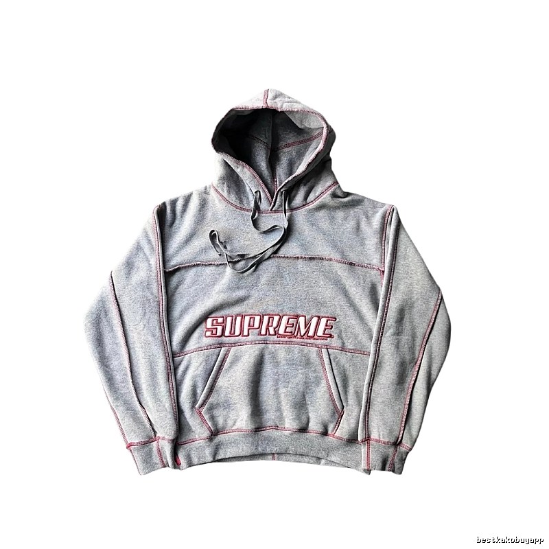 Supreme classic grey hoodie