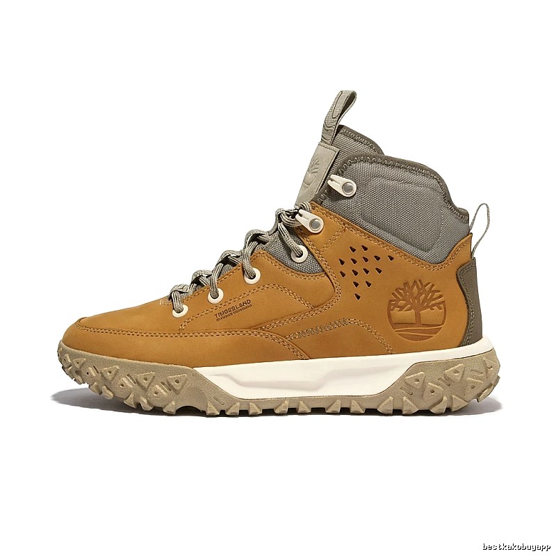 Timberland Outdoor Style Brown-Gray High-Top Shoes