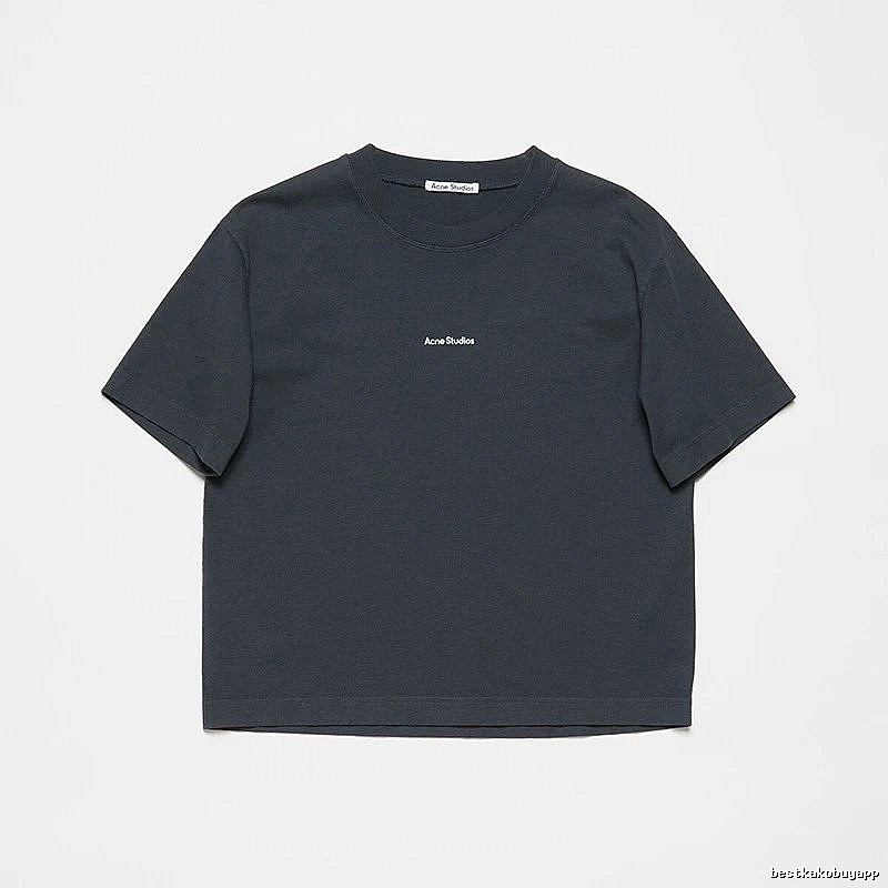 Acne Studios 2090-80 Black Style Ac908042 Stockholm Logo T-Shirt Logo Detail