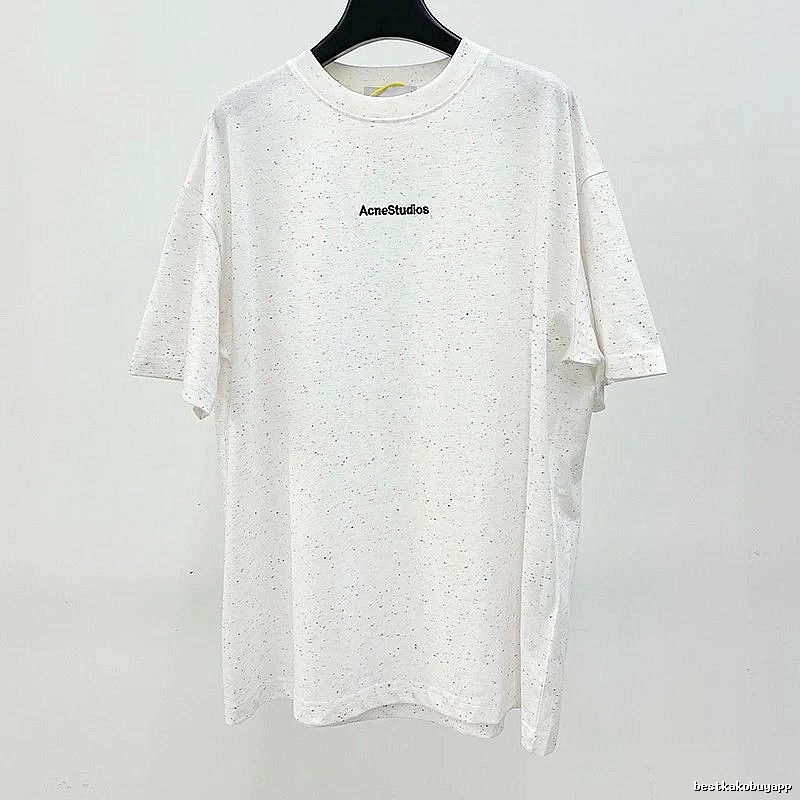 Acne Studios 2090-80 White Style Ac908054 Stockholm Logo T-Shirt Campus Look