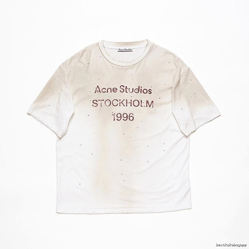 Acne Studios 2090-80 White Style Ac908056 Stockholm Logo T-Shirt Layered Outfit