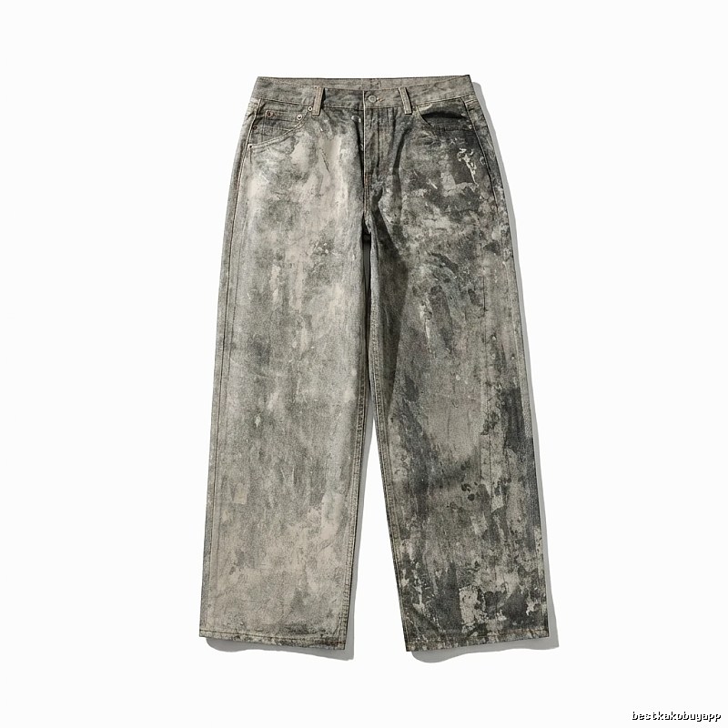 Acne Studios distressed grey jeans