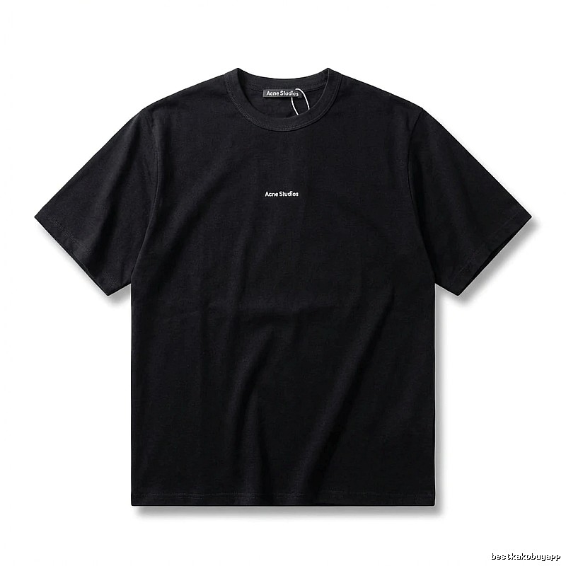 Acne Studios minimalist style black T-shirt
