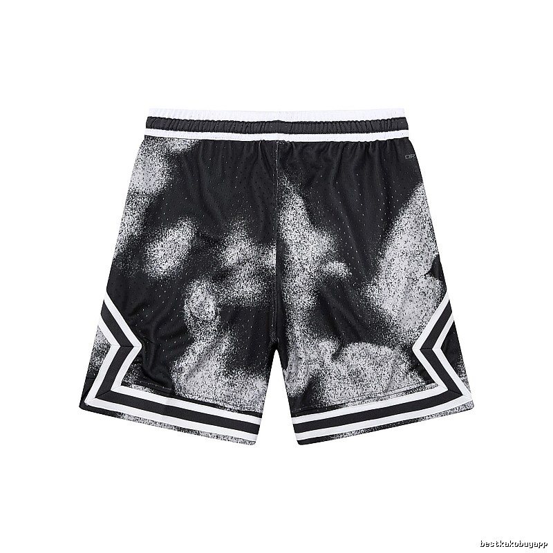 AJ Spray Painting Style Black Shorts