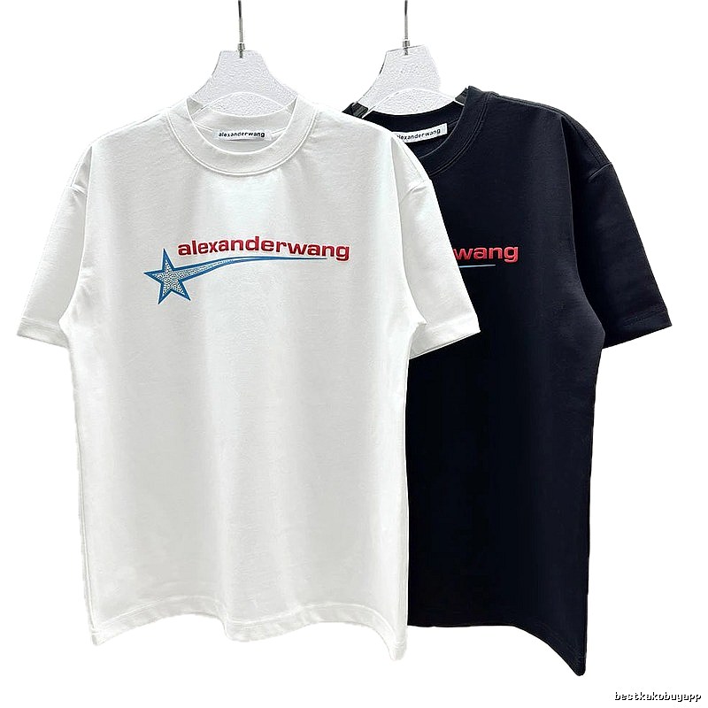 Alexander Wang Meteor Print Street Style White T-Shirt