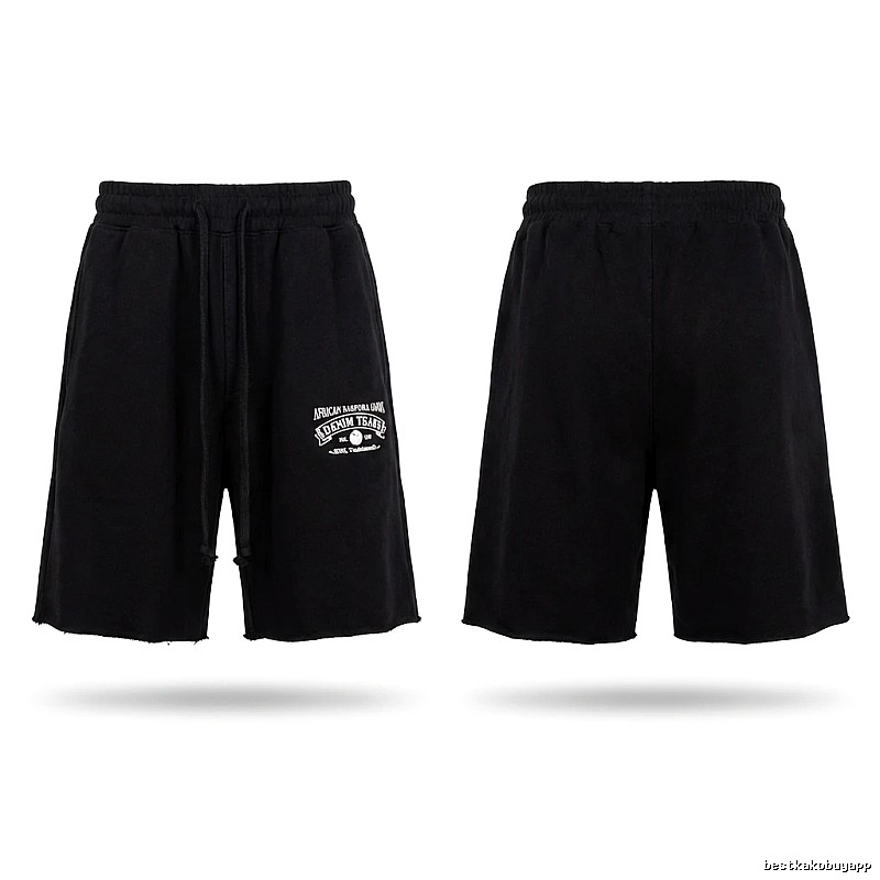 American casual black shorts of DENIM TEARS
