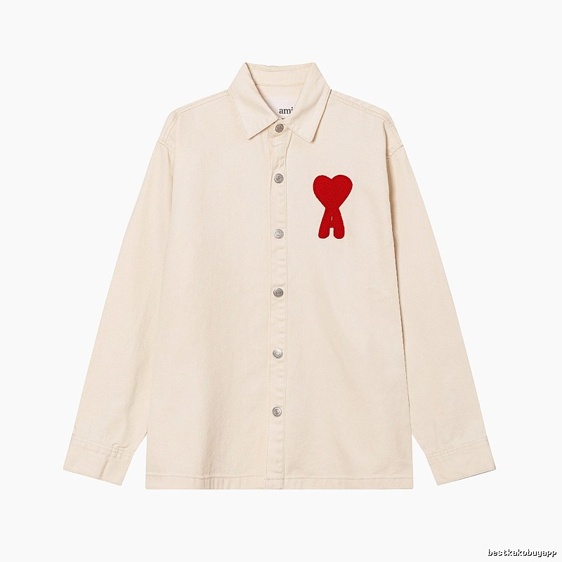 AMI Embroidered Love Wind Shirt