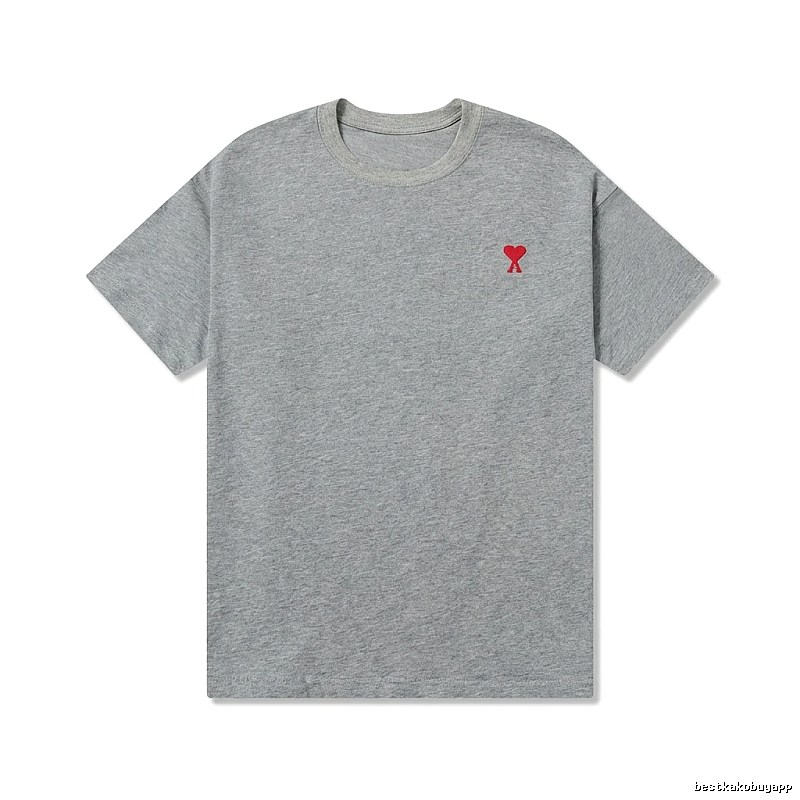 AMI Love Simple Style Grey T-shirt