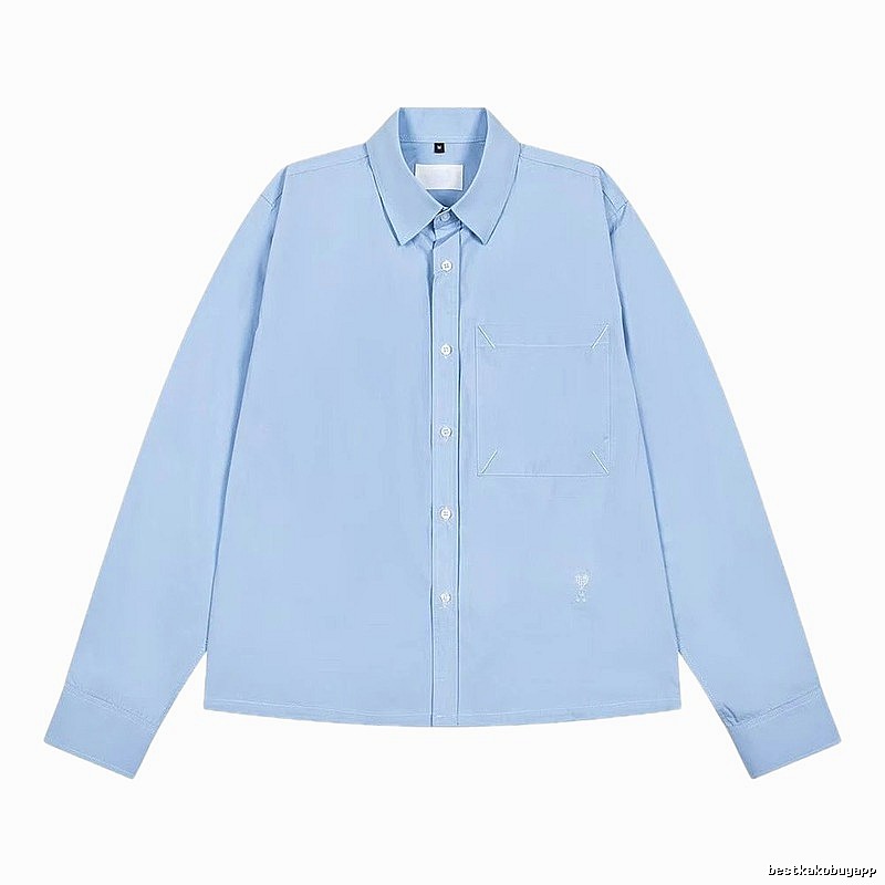 AMI minimalist style light blue shirt