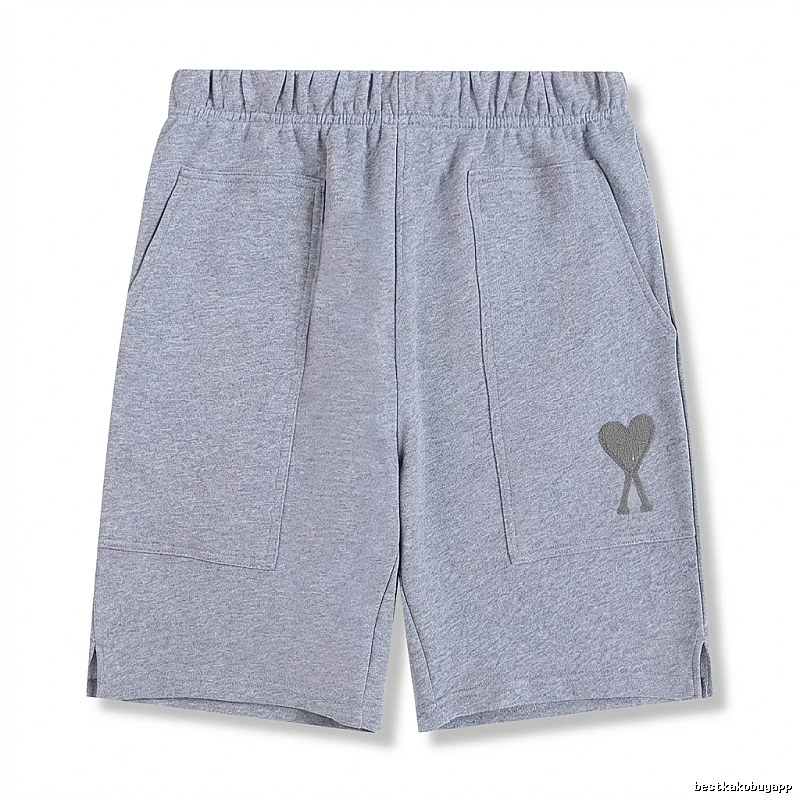 AMI pattern casual gray shorts