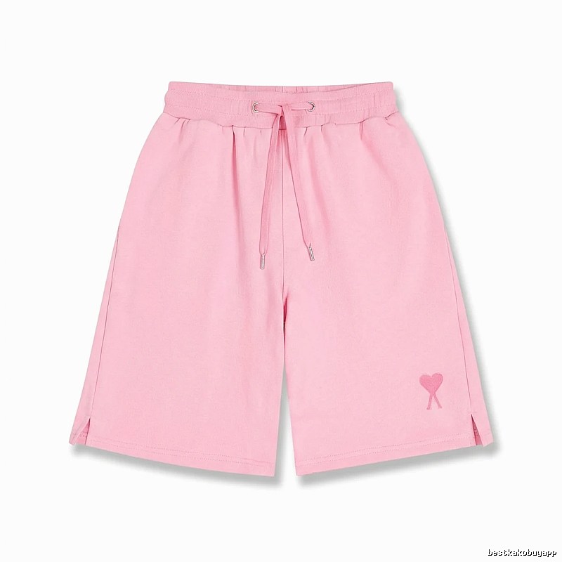 AMI pink shorts in a cute and casual style