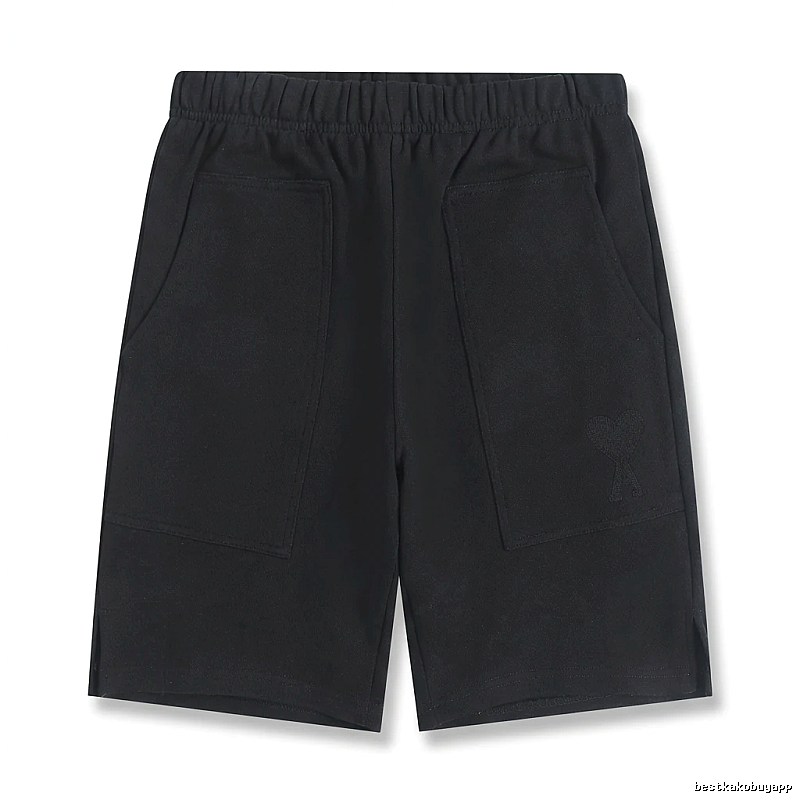 AMI Workwear Style Black Shorts