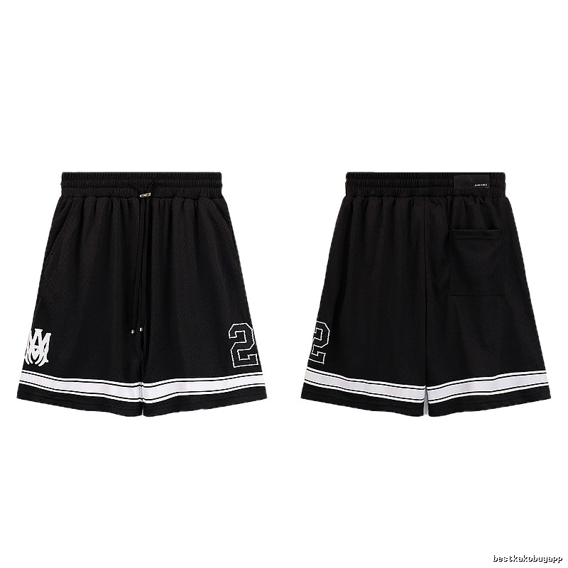 AMIRI American Basketball Style Black Athletic Shorts