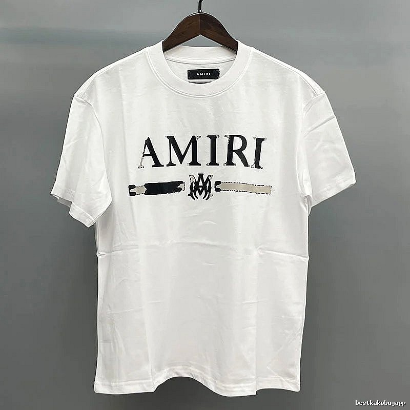 Amiri Bar-Letter Graphic White Records Graphic T-Shirt Commuter Look
