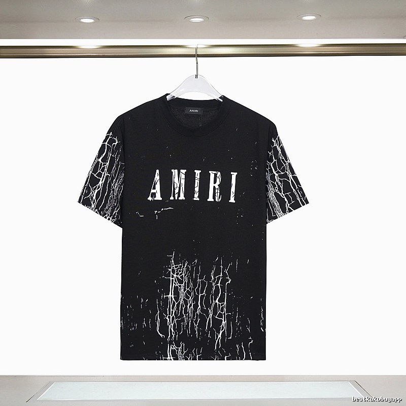 Amiri Classic Graphic T-shirt White Blue Amiri with Travel-Friendly Style