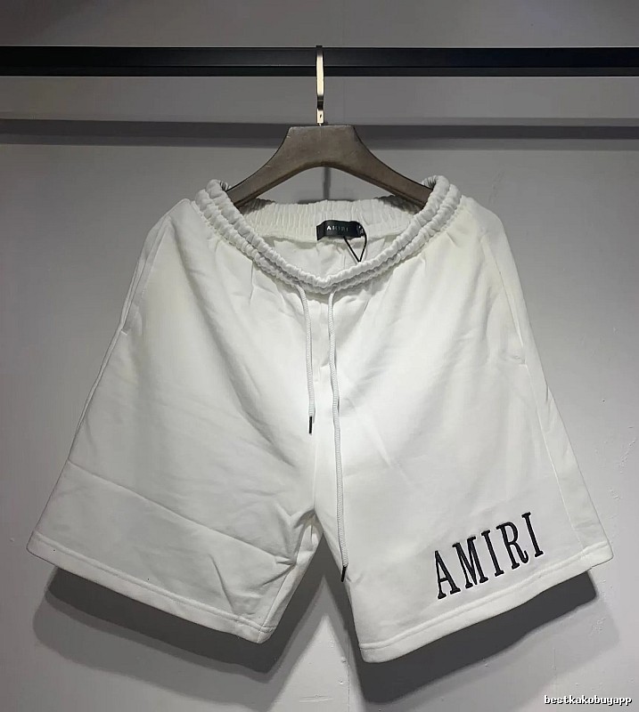AMIRI Embroidered Street Style White Casual Shorts