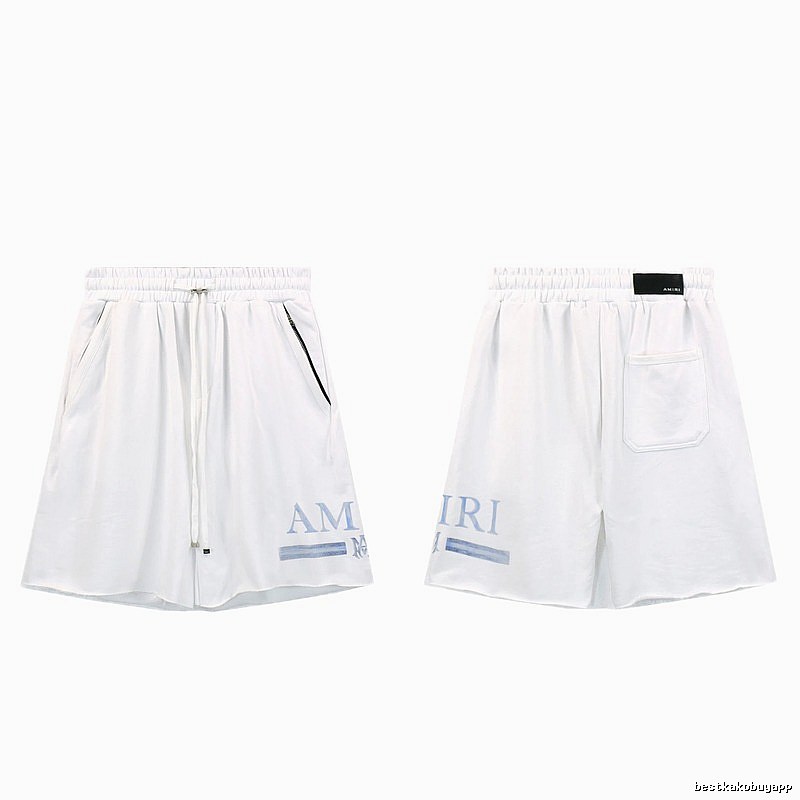 AMIRI Letter Print Street Style White Shorts