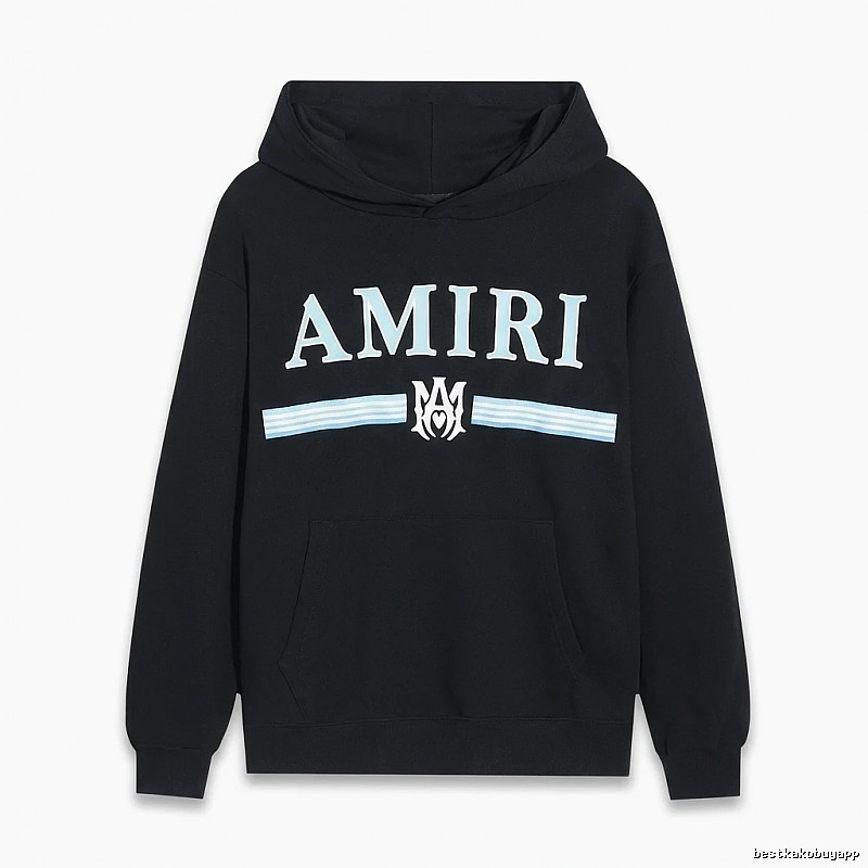 AMIRI letter-printing style black sweatshirt