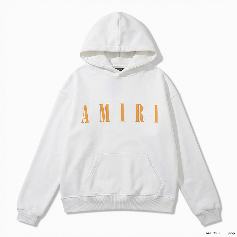 AMIRI letter trendy brand white sweatshirt