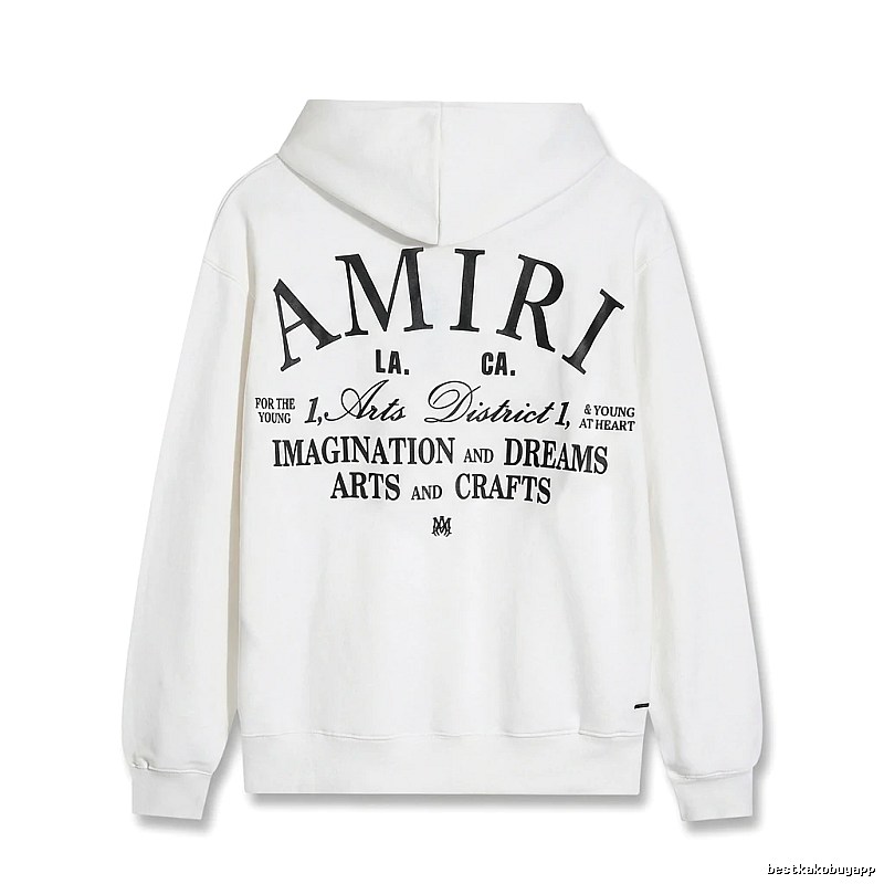 AMIRI Printed Casual Style White Hoodie