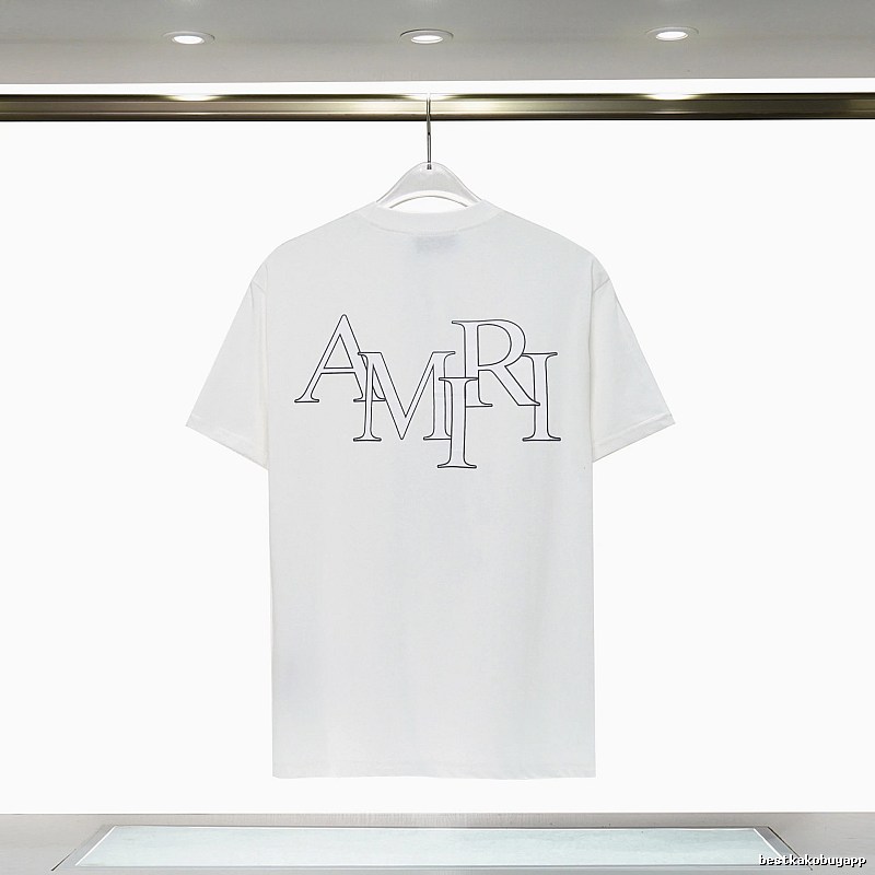 Amiri Relaxed Graphic T-shirt White Blue Amiri with Versatile Design